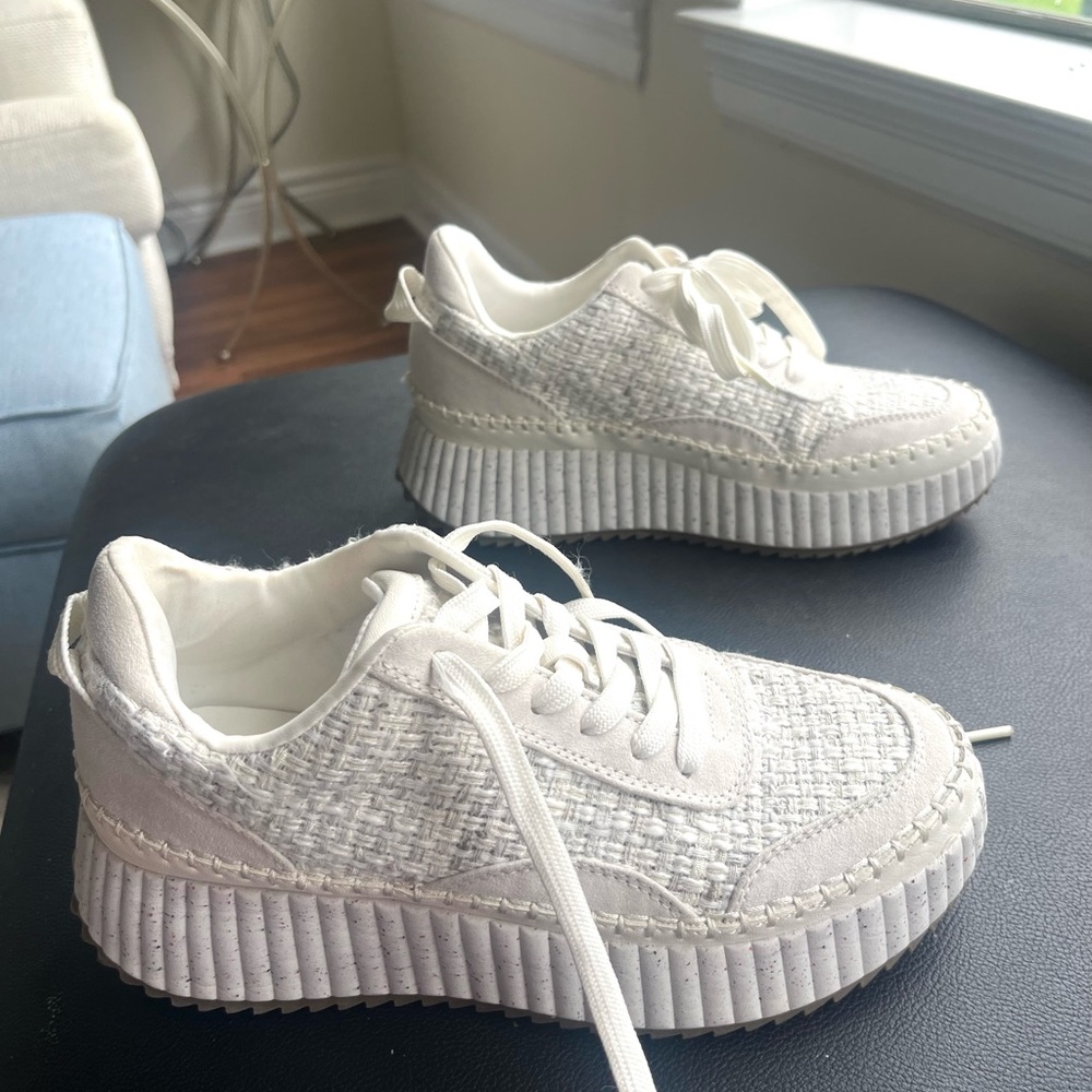 Off White Universal Thread Tweed Textured Platfor… - image 1